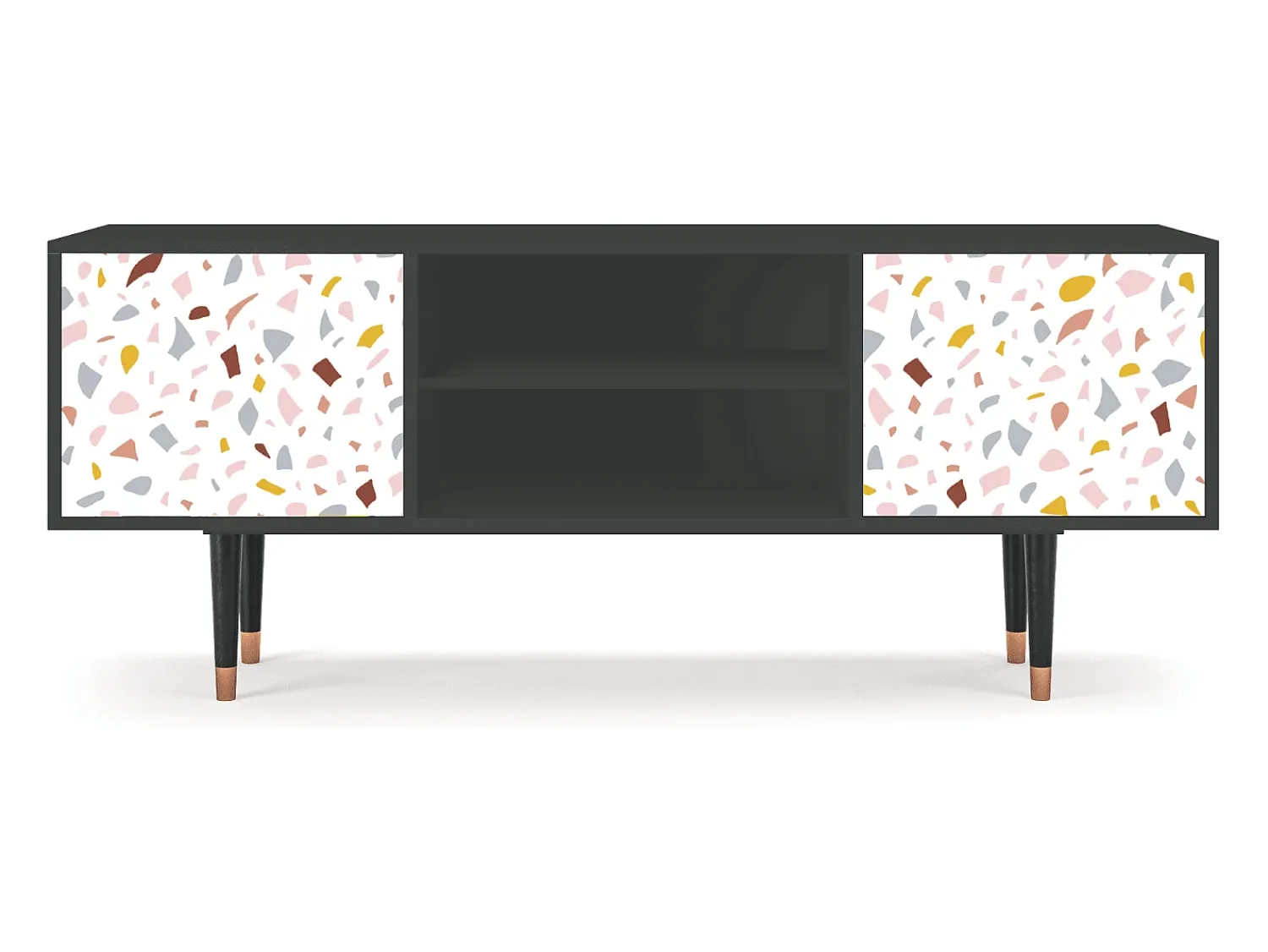 Mueble de TV - 170х69х48 cm - T2 - Marmelade Cheese, Antracite^ Móvel De Tv