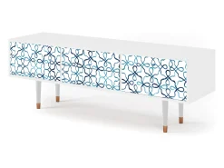 Móvel De Tv| Mueble de TV - 170х59х48 cm - T4 - Marine Strings, Branco Bege