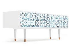 Móvel De Tv| Mueble de TV - 170х59х48 cm - T4 - Marine Strings, Branco Bege
