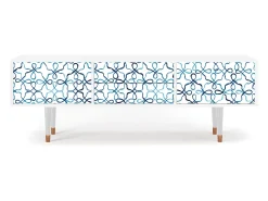 Móvel De Tv| Mueble de TV - 170х59х48 cm - T4 - Marine Strings, Branco Bege