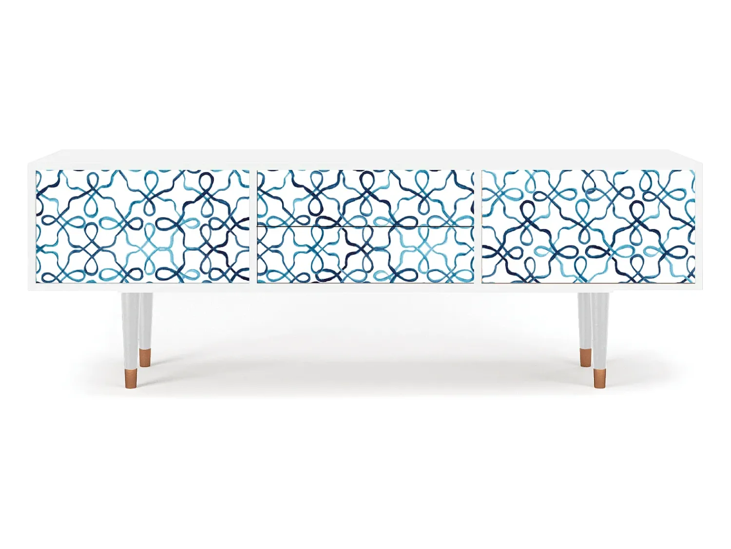 Móvel De Tv| Mueble de TV - 170х59х48 cm - T4 - Marine Strings, Branco Bege