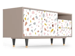 Sale Mueble de TV - 125х56х41 cm - T7 - Marmelade Cheese, Latte Bege