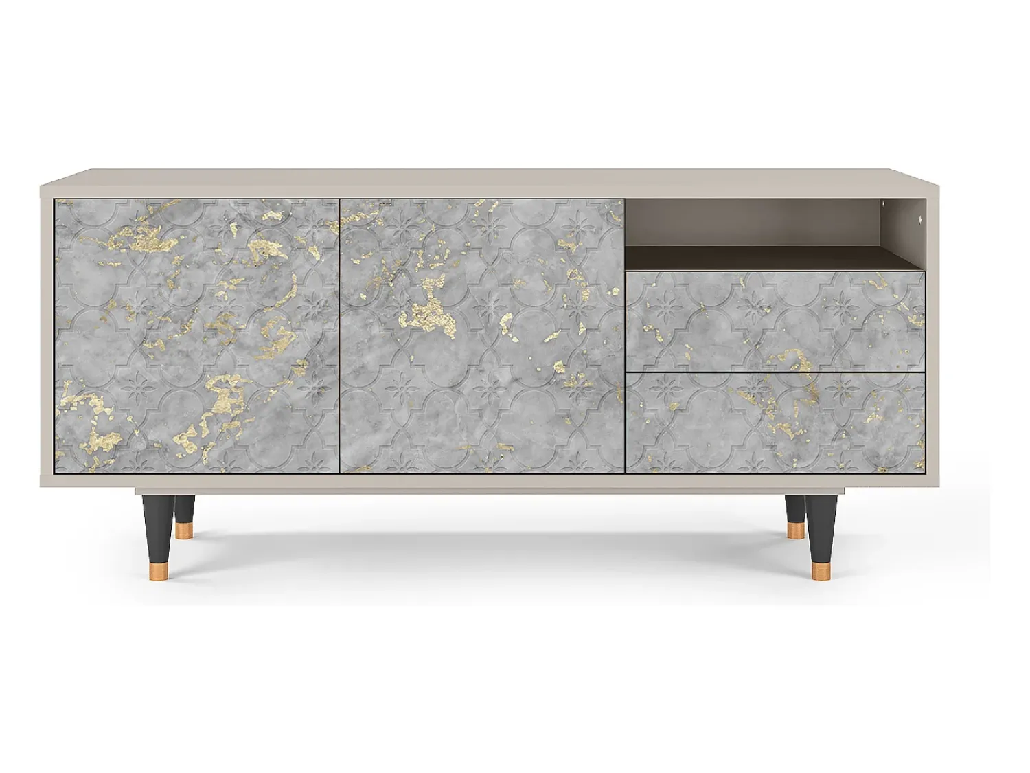 Mueble de TV - 125х56х41 cm - T7 - Mariana Trench, Areia^ Móvel De Tv