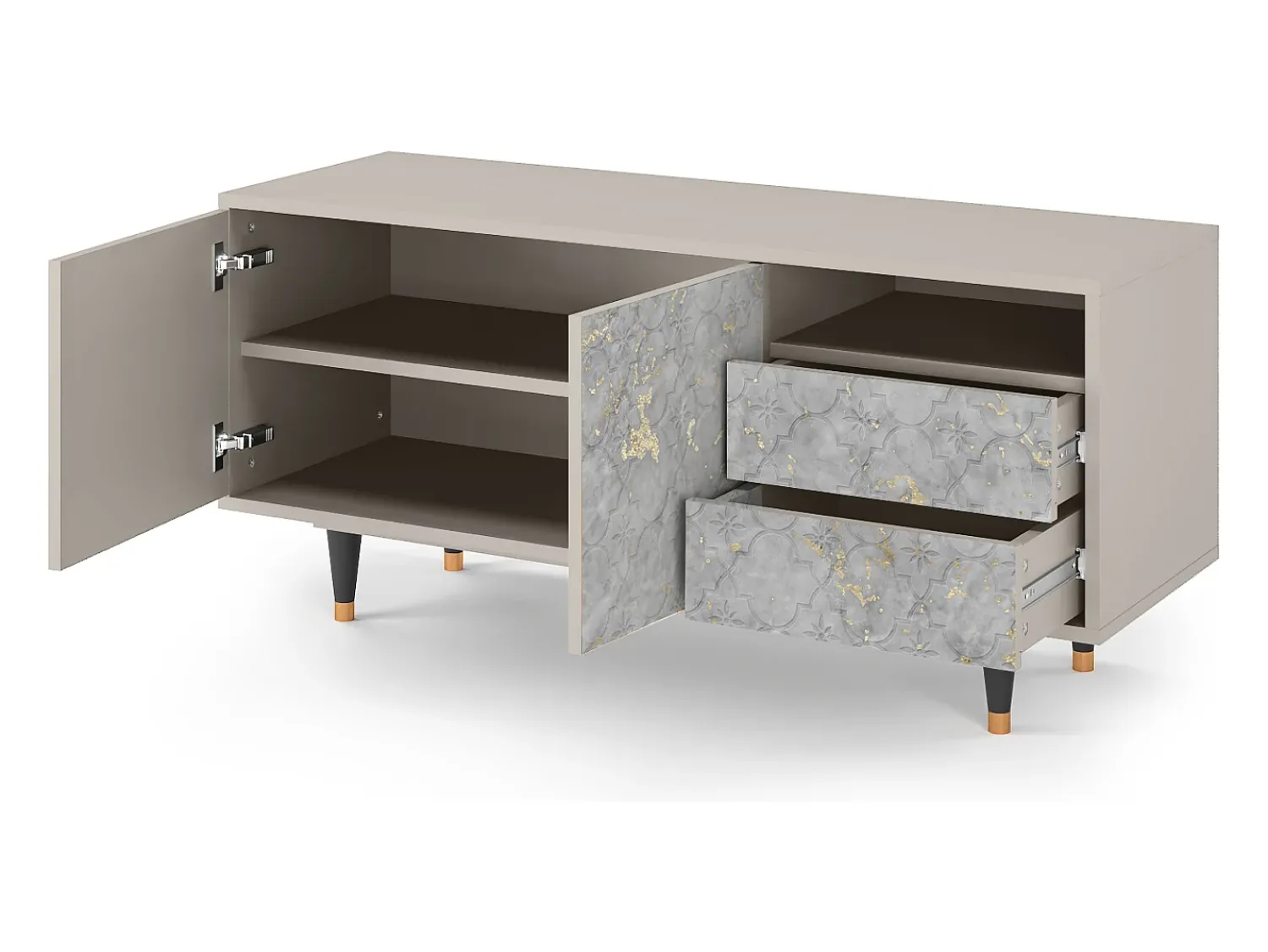 Mueble de TV - 125х56х41 cm - T7 - Mariana Trench, Areia^ Móvel De Tv