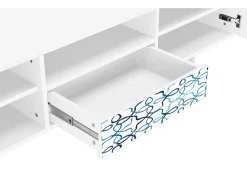 Outlet Mueble de TV - 170х59х41 cm - T6 - Marine Strings, Branco Bege