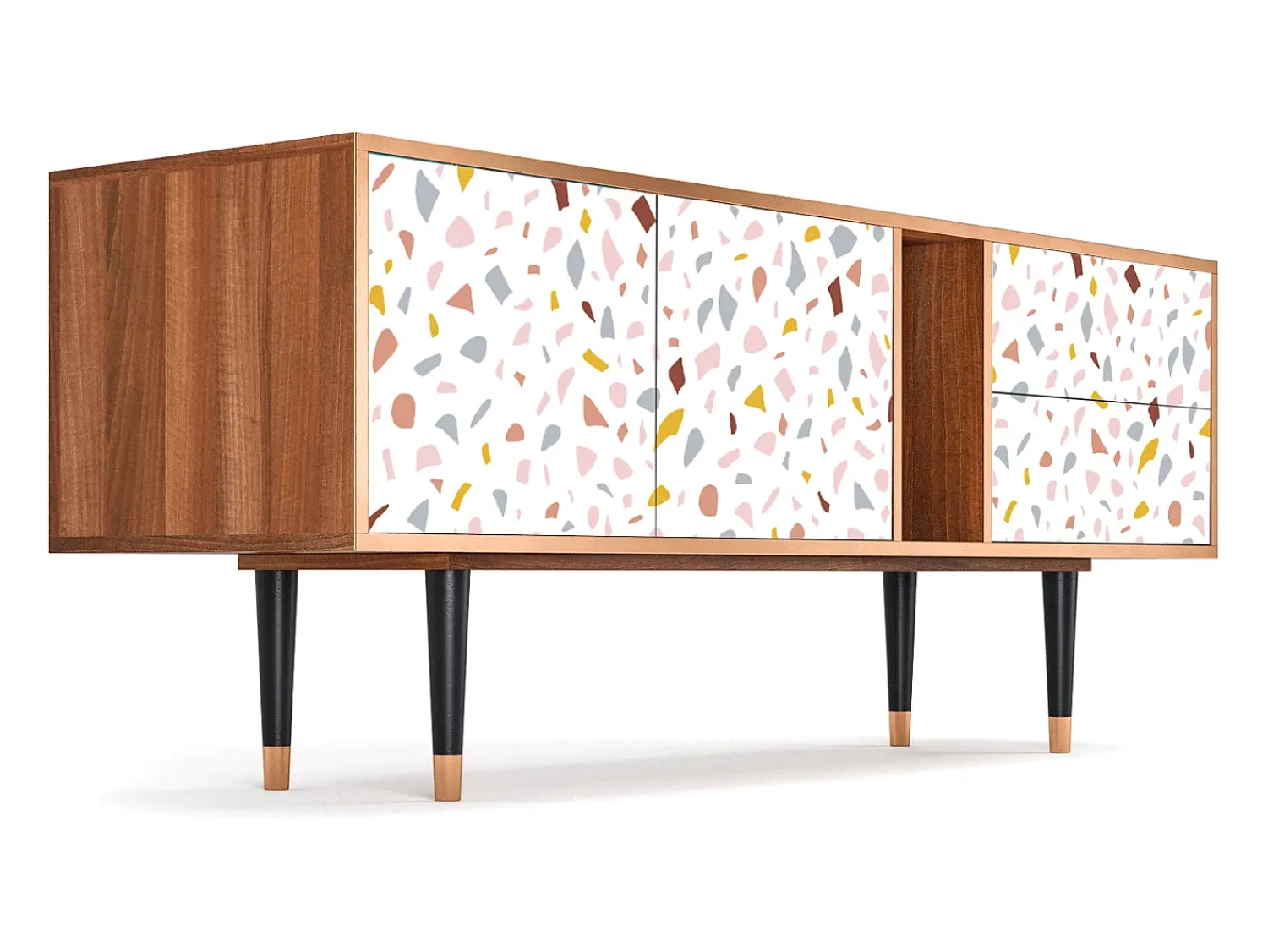 Mueble de TV - 170х69х48 cm - T1 - Marmelade Cheese, Nogueira^ Móvel De Tv