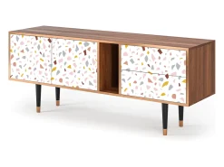 Mueble de TV - 170х69х48 cm - T1 - Marmelade Cheese, Nogueira^ Móvel De Tv