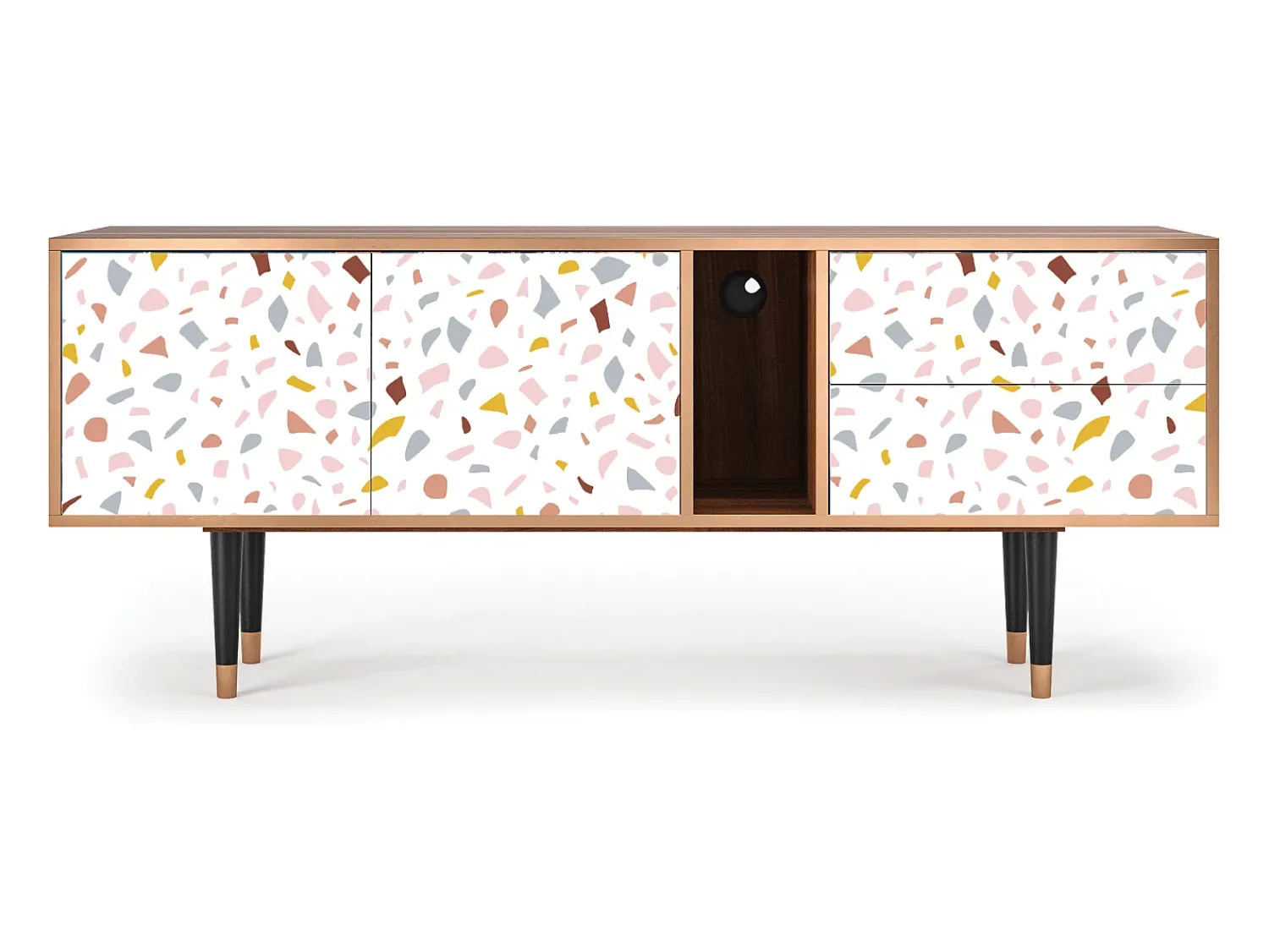 Mueble de TV - 170х69х48 cm - T1 - Marmelade Cheese, Nogueira^ Móvel De Tv