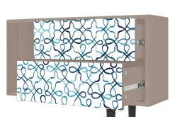 Móvel De Tv| Mueble de TV - 170х69х48 cm - T1 - Marine Strings, Latte Bege