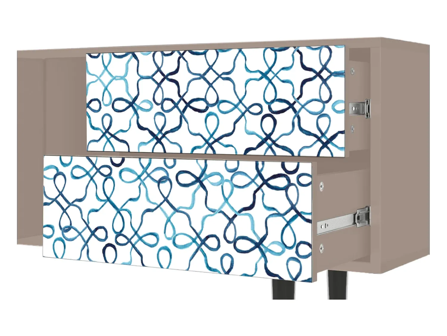 Móvel De Tv| Mueble de TV - 170х69х48 cm - T1 - Marine Strings, Latte Bege