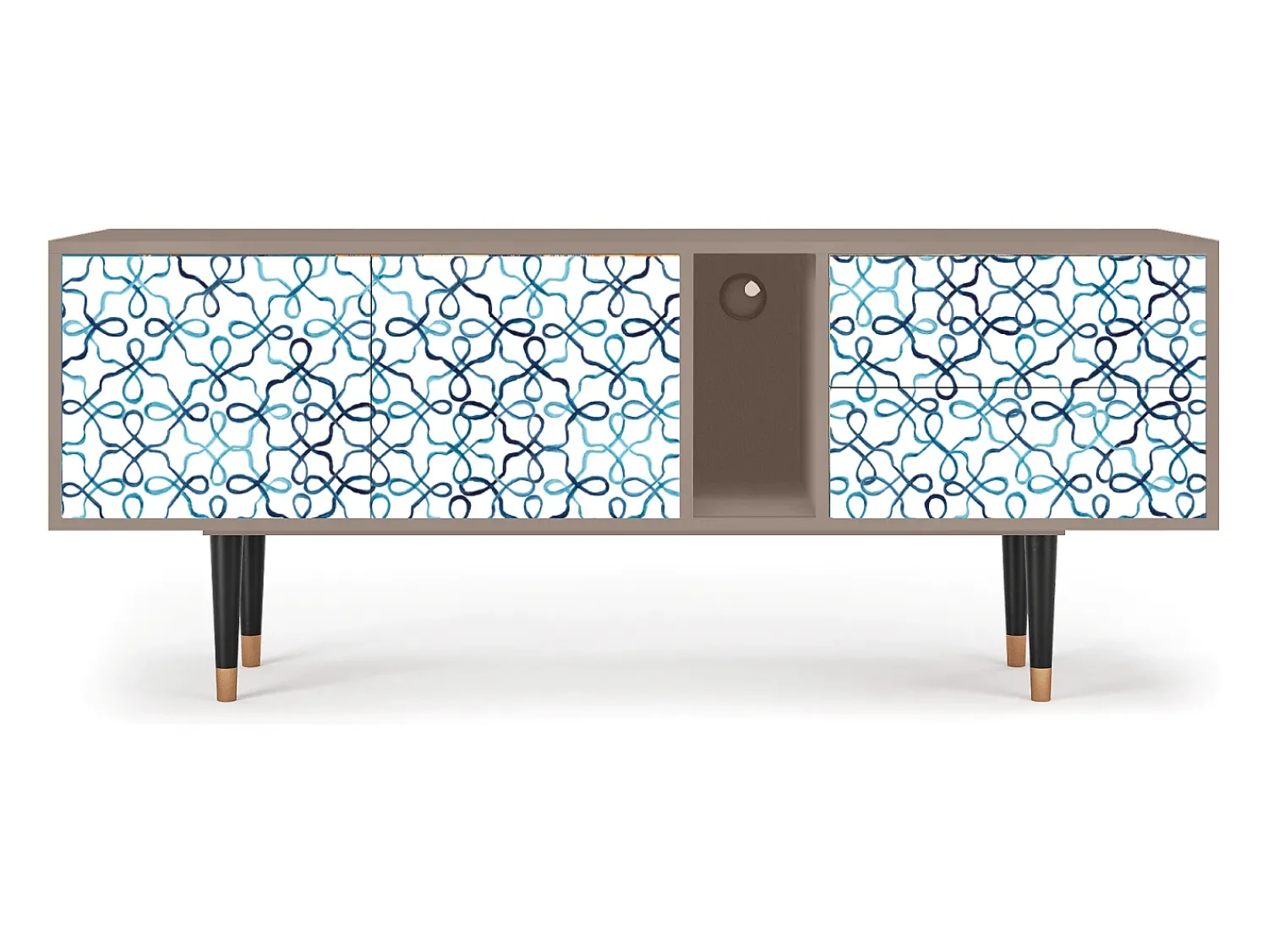 Móvel De Tv| Mueble de TV - 170х69х48 cm - T1 - Marine Strings, Latte Bege