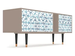 Móvel De Tv| Mueble de TV - 170х69х48 cm - T1 - Marine Strings, Latte Bege