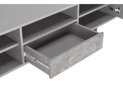 Móvel De Tv* Mueble de TV - 170х59х41 cm - T6 - Mariana Trench, Cinza Cinzento