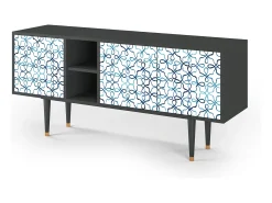 Best Mueble de TV - 150х69х41 cm - T5 - Marine Strings, Antracite Cinza antracite