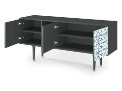 Best Mueble de TV - 150х69х41 cm - T5 - Marine Strings, Antracite Cinza antracite