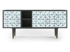 Best Mueble de TV - 150х69х41 cm - T5 - Marine Strings, Antracite Cinza antracite