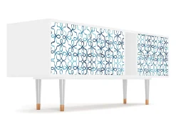 Móvel De Tv* Mueble de TV - 170х69х48 cm - T1 - Marine Strings, Branco Bege