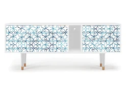 Móvel De Tv* Mueble de TV - 170х69х48 cm - T1 - Marine Strings, Branco Bege