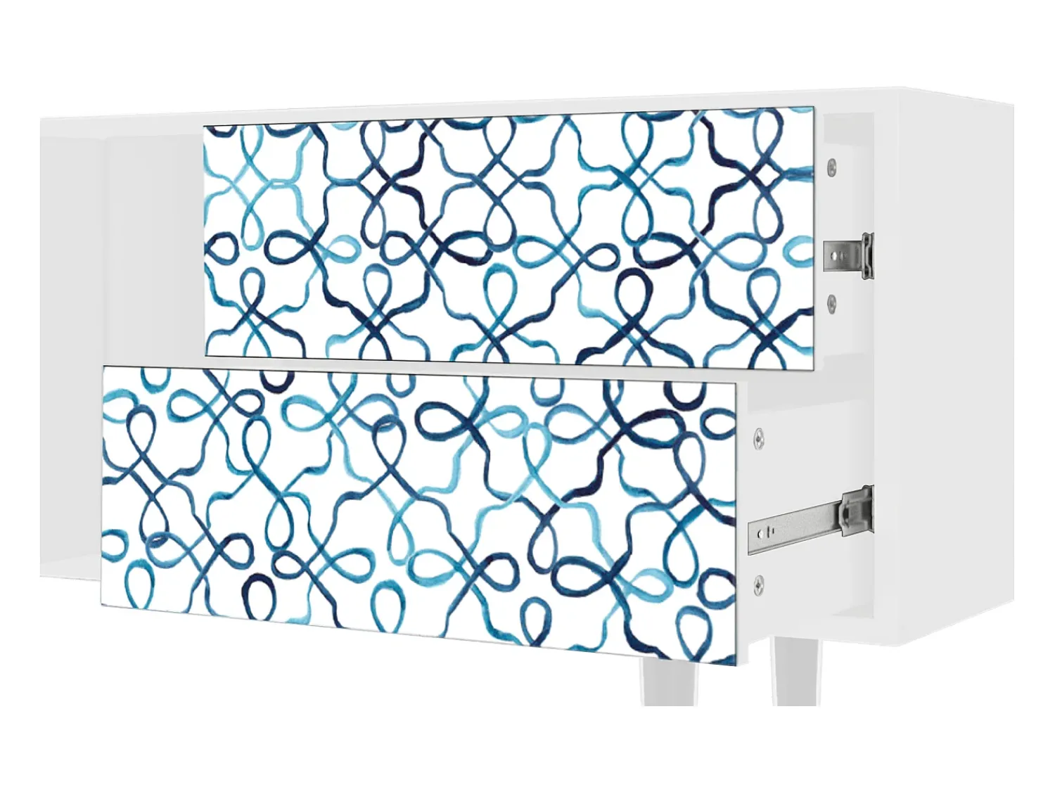 Móvel De Tv* Mueble de TV - 170х69х48 cm - T1 - Marine Strings, Branco Bege