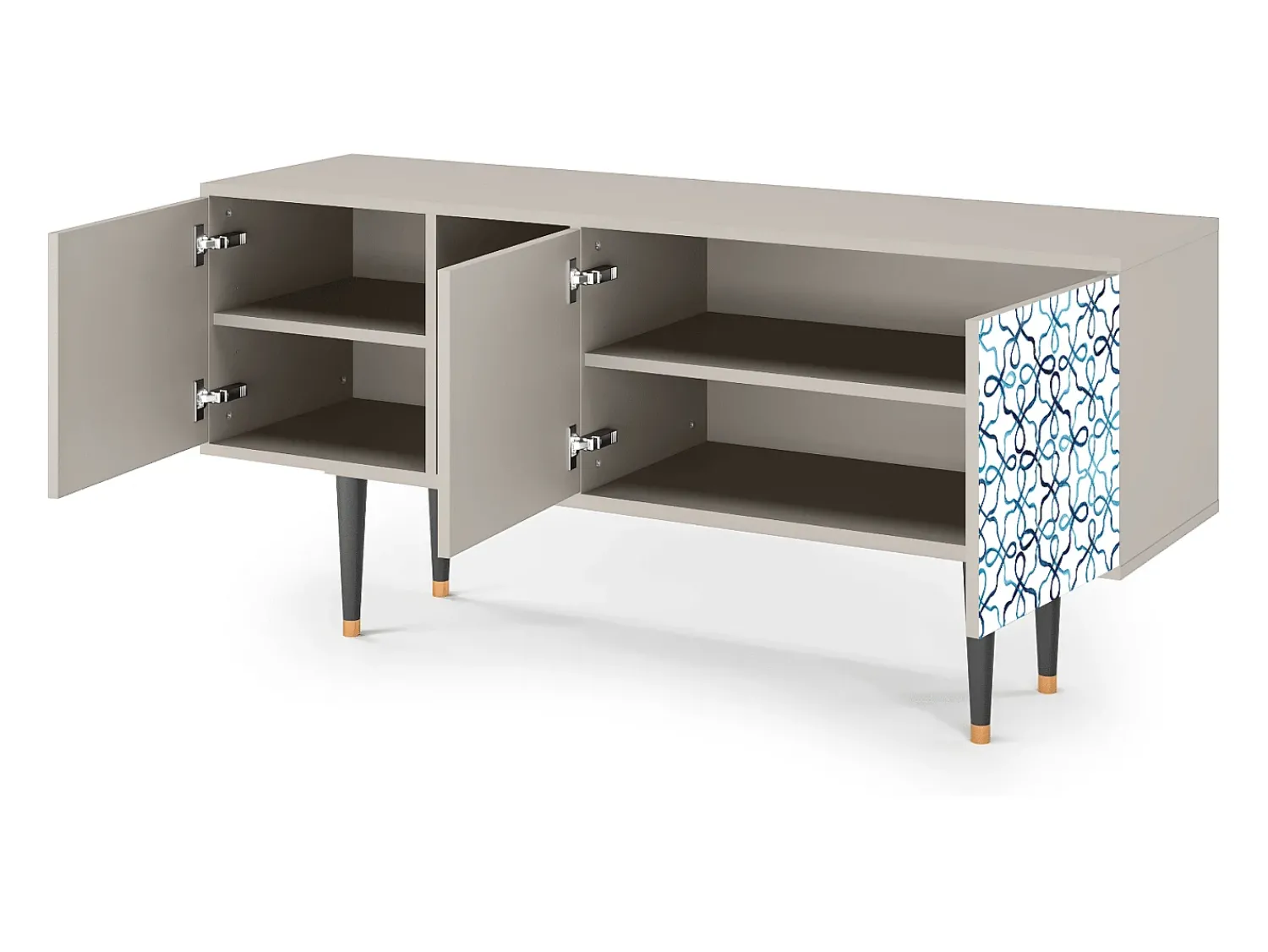 Mueble de TV - 150х69х41 cm - T5 - Marine Strings, Areia^ Móvel De Tv