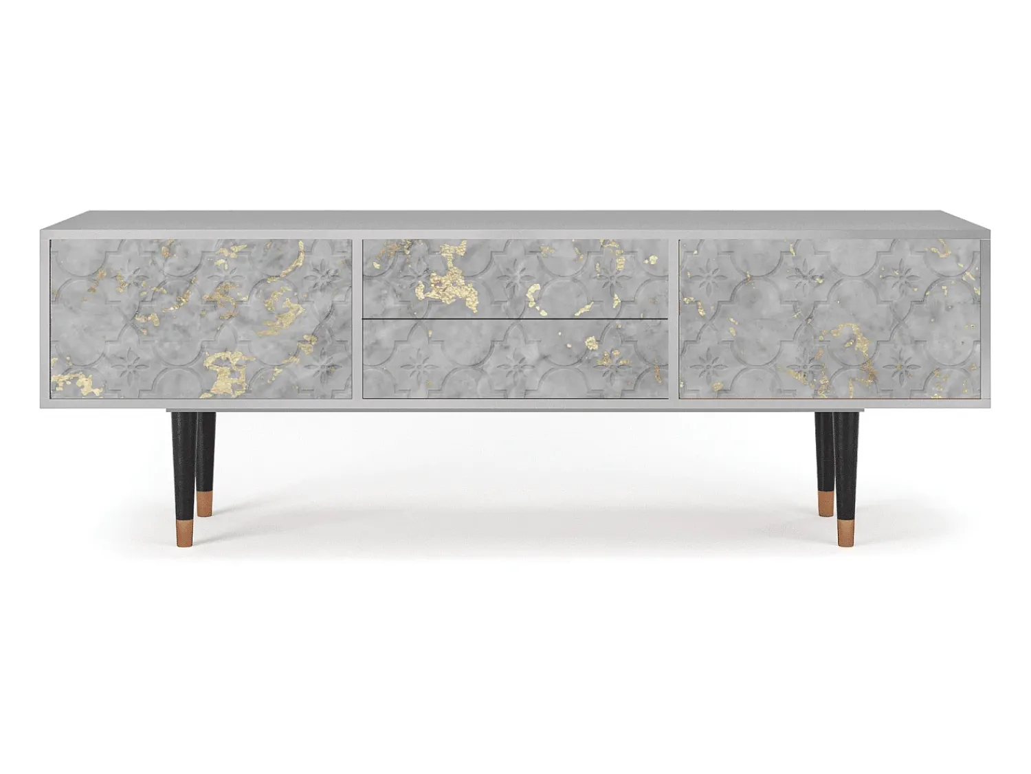 Outlet Mueble de TV - 170х59х48 cm - T4 - Mariana Trench, Cinza Cinzento