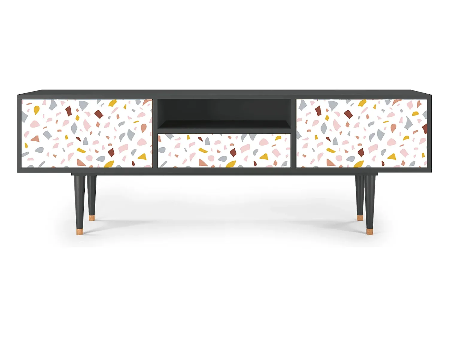 Mueble de TV - 170х59х41 cm - T6 - Marmelade Cheese, Antracite Cinza antracite
