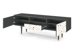 Mueble de TV - 170х59х41 cm - T6 - Marmelade Cheese, Antracite Cinza antracite