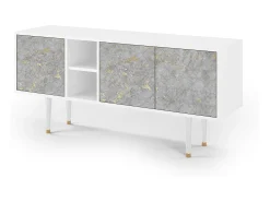 Mueble de TV - 150х69х41 cm - T5 - Mariana Trench, Branco^ Móvel De Tv