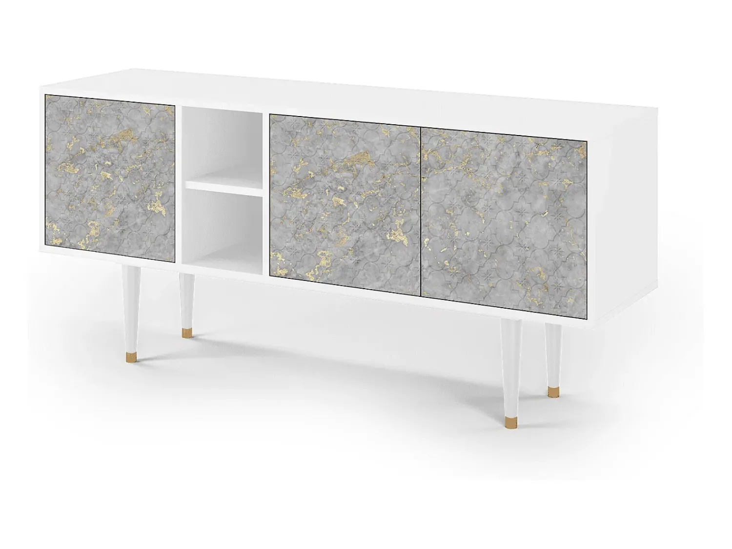 Mueble de TV - 150х69х41 cm - T5 - Mariana Trench, Branco^ Móvel De Tv
