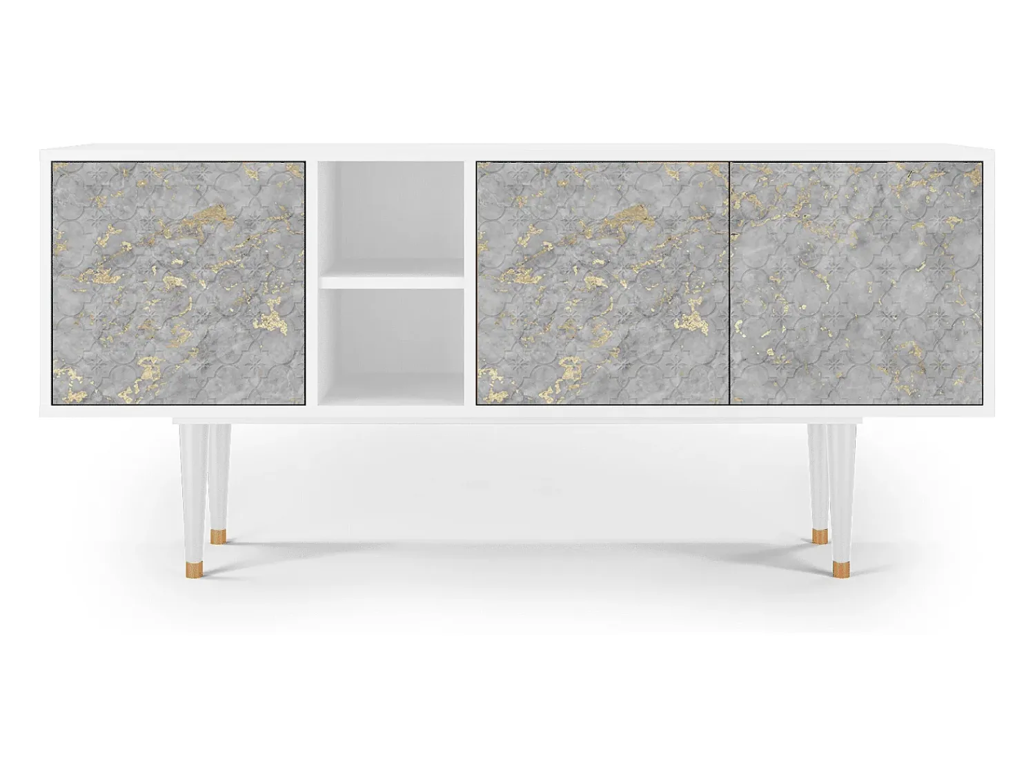 Mueble de TV - 150х69х41 cm - T5 - Mariana Trench, Branco^ Móvel De Tv