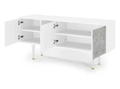 Mueble de TV - 150х69х41 cm - T5 - Mariana Trench, Branco^ Móvel De Tv
