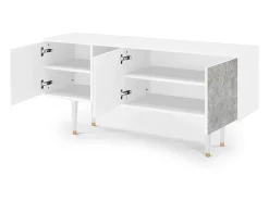 Mueble de TV - 150х69х41 cm - T5 - Mariana Trench, Branco^ Móvel De Tv
