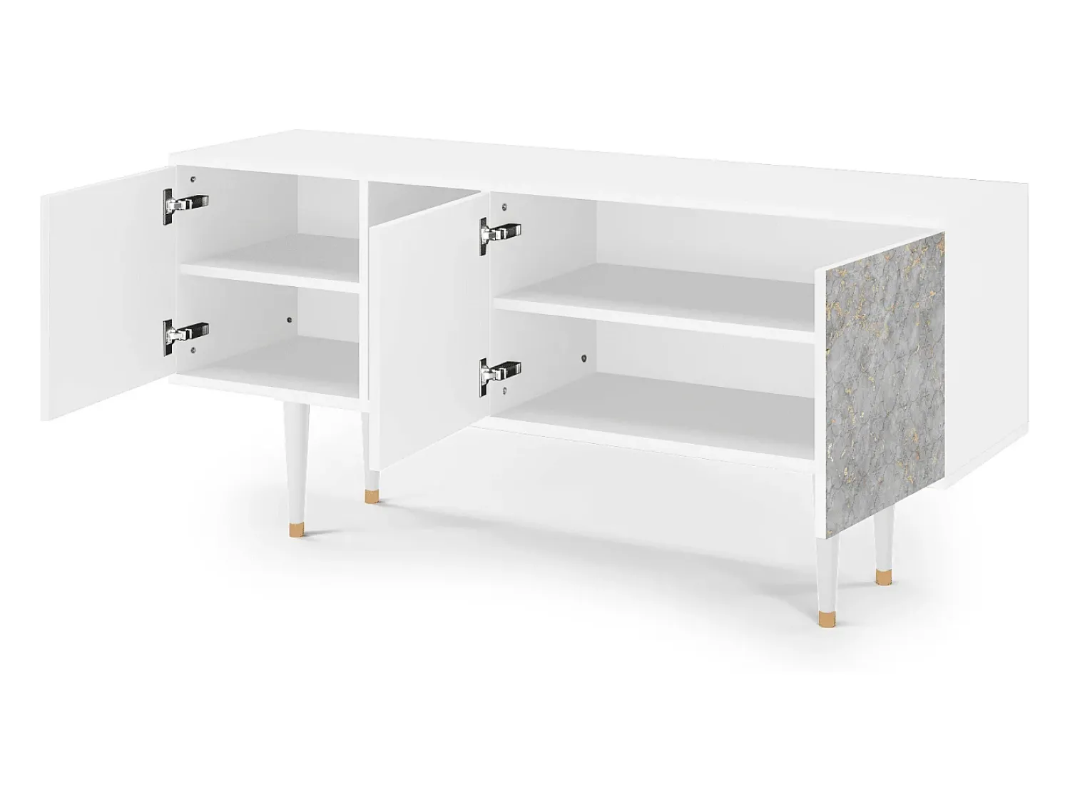 Mueble de TV - 150х69х41 cm - T5 - Mariana Trench, Branco^ Móvel De Tv