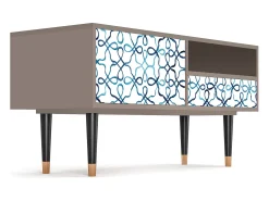 Móvel De Tv| Mueble de TV - 115х59х48 cm - T3 - Marine Strings, Latte Bege