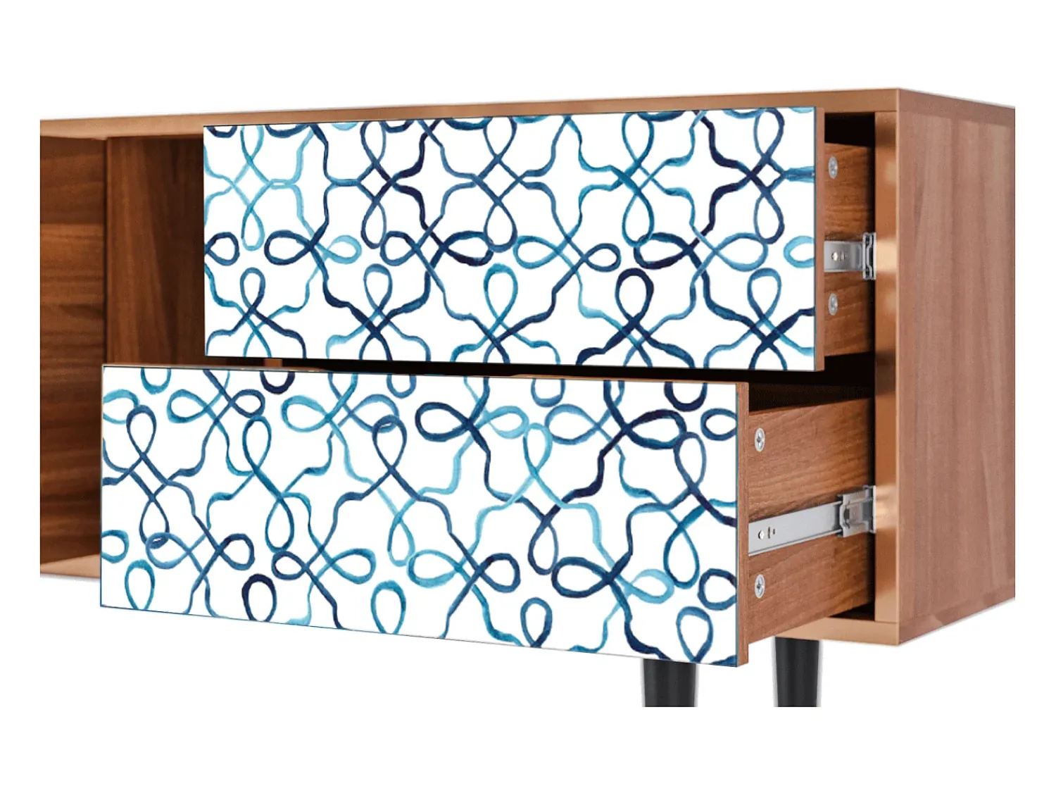 Móvel De Tv* Mueble de TV - 170х69х48 cm - T1 - Marine Strings, Nogueira Castanho