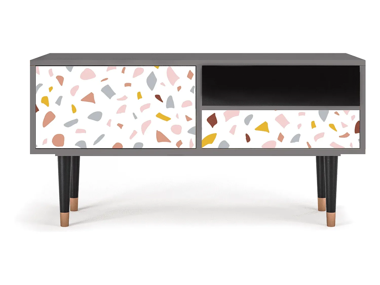 Mueble de TV - 115х59х48 cm - T3 - Marmelade Cheese, Areia^ Móvel De Tv