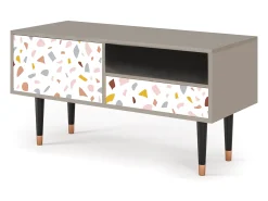 Mueble de TV - 115х59х48 cm - T3 - Marmelade Cheese, Areia^ Móvel De Tv