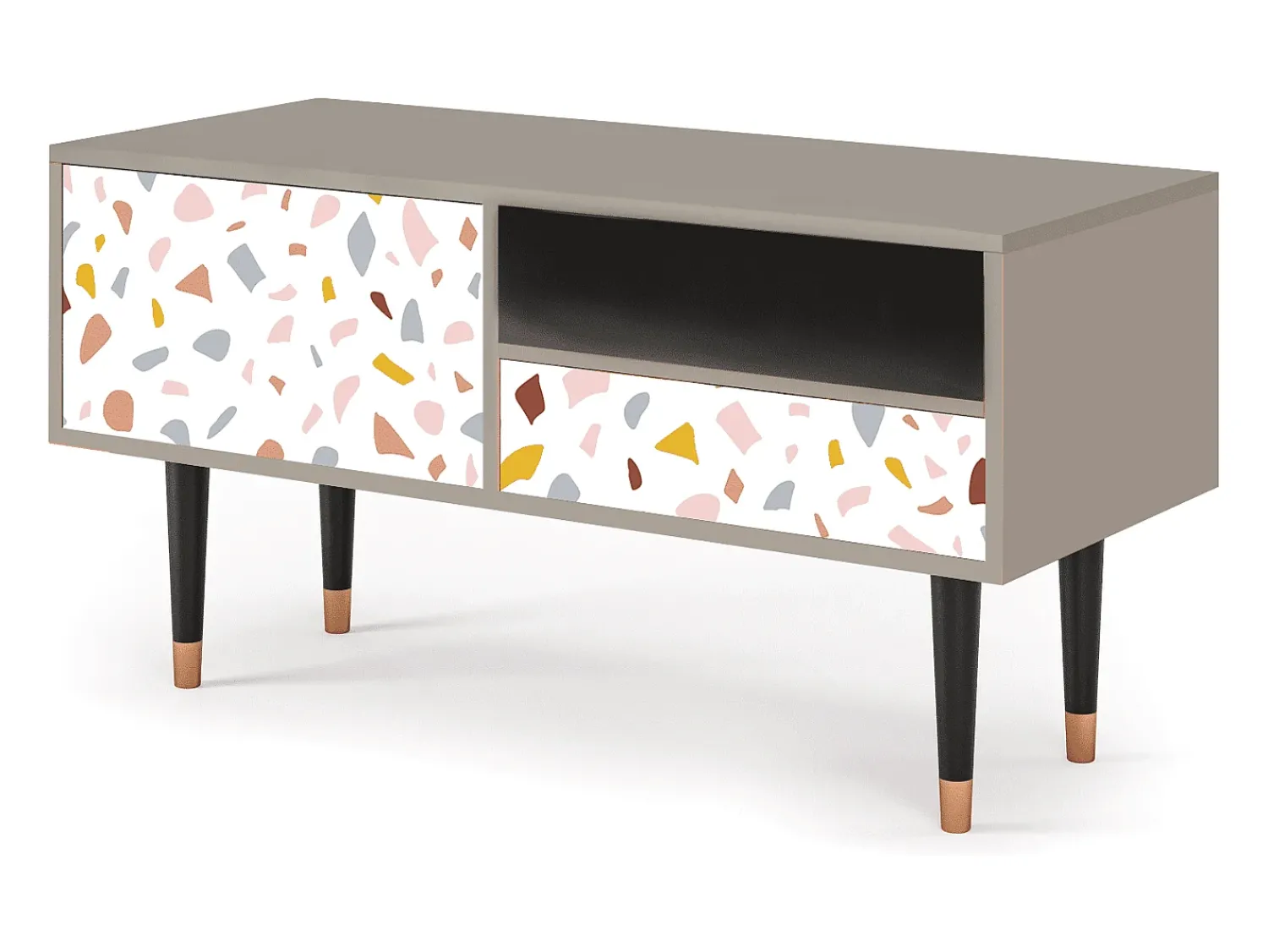 Mueble de TV - 115х59х48 cm - T3 - Marmelade Cheese, Areia^ Móvel De Tv