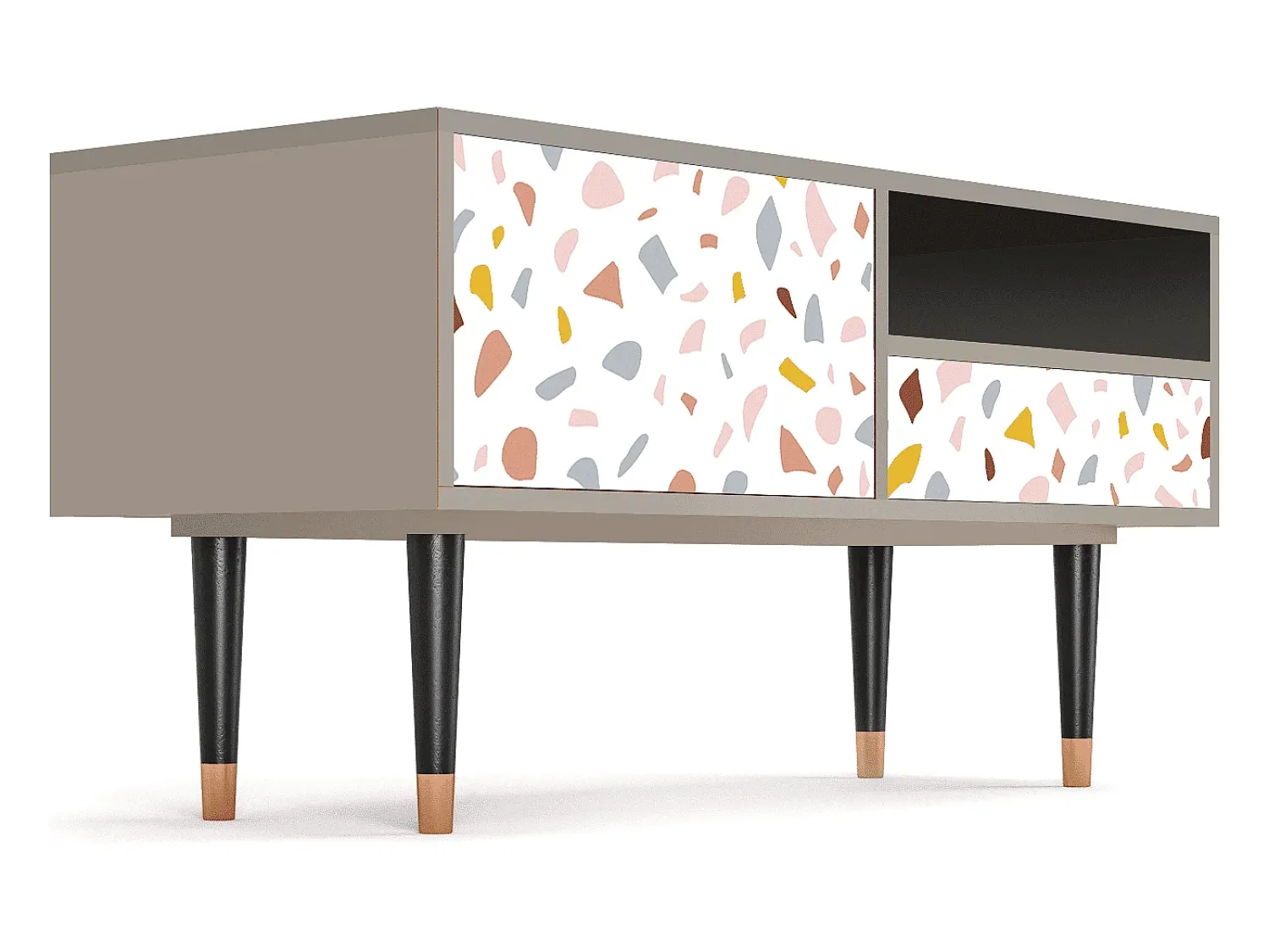 Mueble de TV - 115х59х48 cm - T3 - Marmelade Cheese, Areia^ Móvel De Tv
