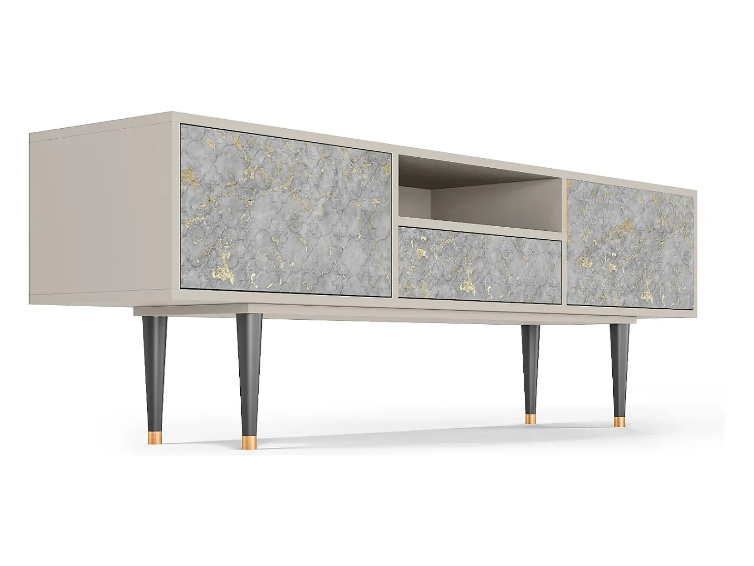 Mueble de TV - 170х59х41 cm - T6 - Mariana Trench, Areia^ Móvel De Tv