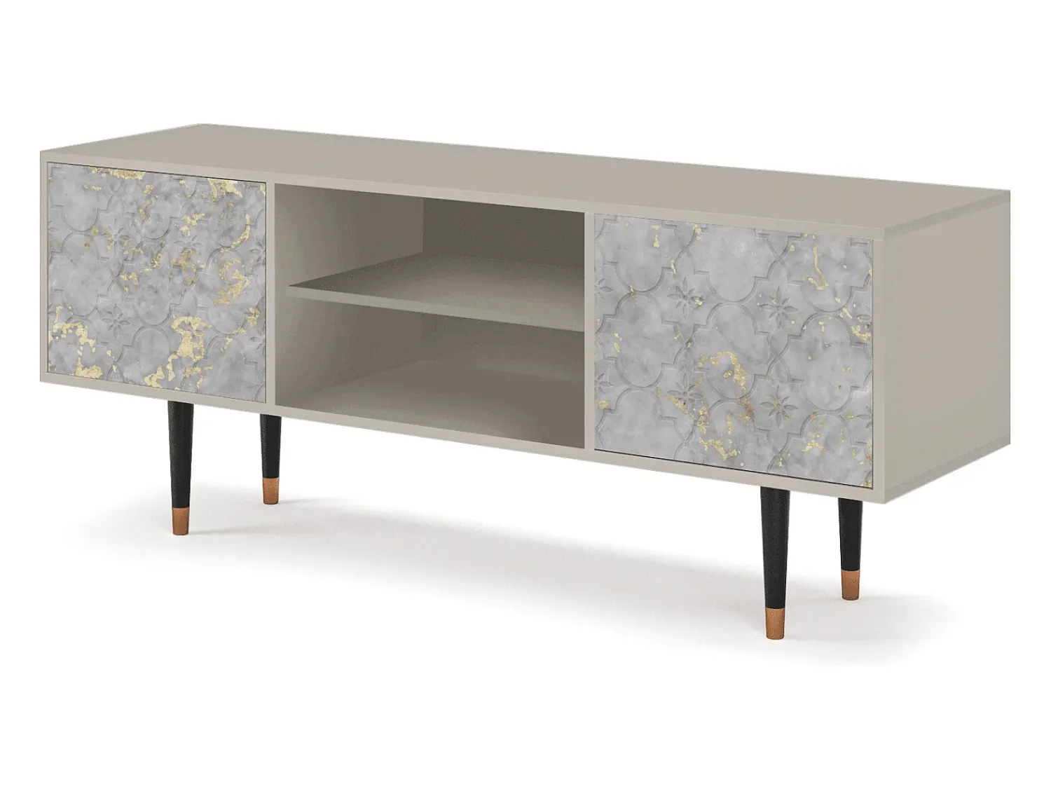 New Mueble de TV - 170х69х48 cm - T2 - Mariana Trench, Areia Bege