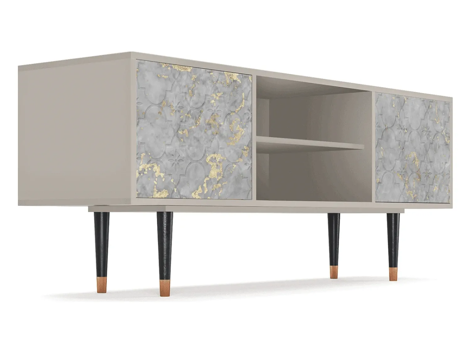 New Mueble de TV - 170х69х48 cm - T2 - Mariana Trench, Areia Bege