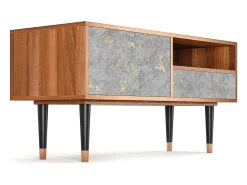 Mueble de TV - 115х59х48 cm - T3 - Mariana Trench, Nogueira^ Móvel De Tv