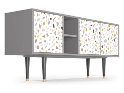 Sale Mueble de TV - 150х69х41 cm - T5 - Marmelade Cheese, Cinza Cinzento