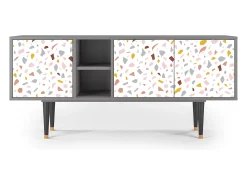 Sale Mueble de TV - 150х69х41 cm - T5 - Marmelade Cheese, Cinza Cinzento