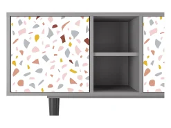 Sale Mueble de TV - 150х69х41 cm - T5 - Marmelade Cheese, Cinza Cinzento