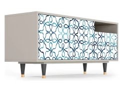 Móvel De Tv| Mueble de TV - 125х56х41 cm - T7 - Marine Strings, Areia Bege