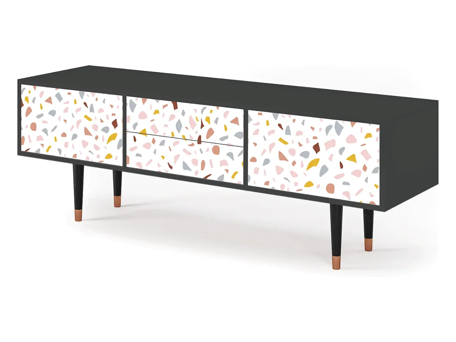 Mueble de TV - 170х59х48 cm - T4 - Marmelade Cheese, Antracite^ Móvel De Tv