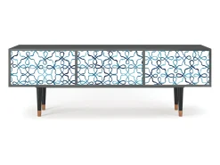 Móvel De Tv* Mueble de TV - 170х59х48 cm - T4 - Marine Strings, Antracite Cinza antracite