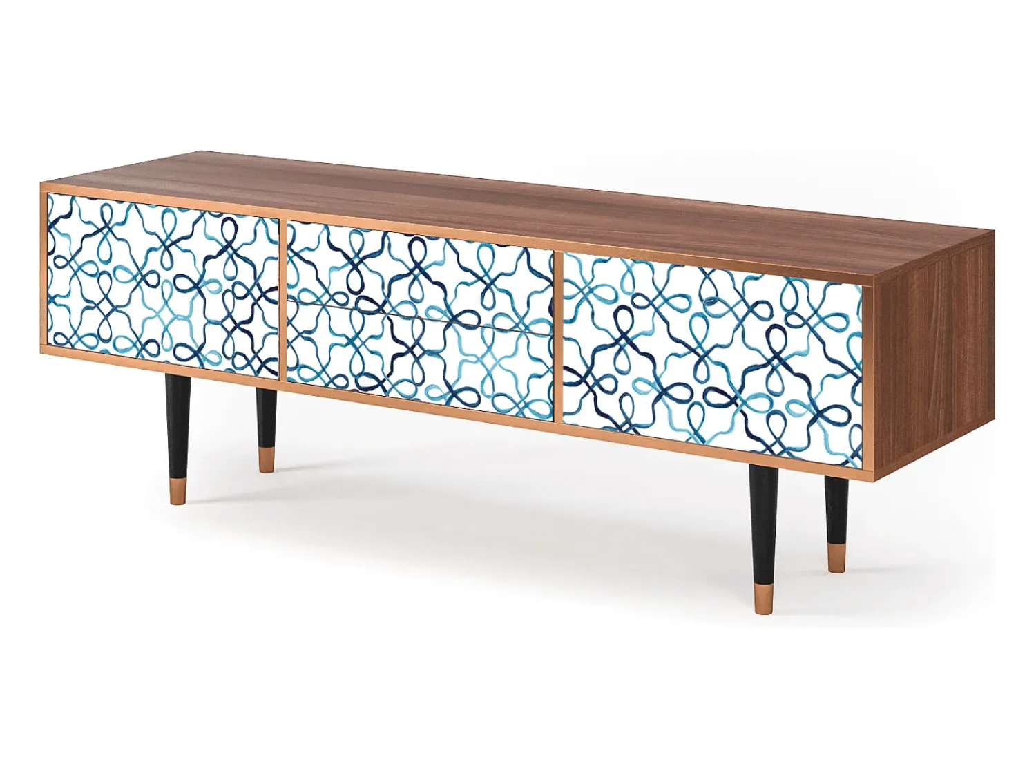 Mueble de TV - 170х59х48 cm - T4 - Marine Strings, Nogueira^ Móvel De Tv